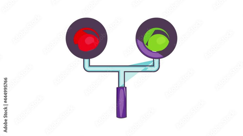 Traffic light for trains icon animation cartoon best object isolated on white background Traffic light for trains icon animation cartoon best object isolated on white background