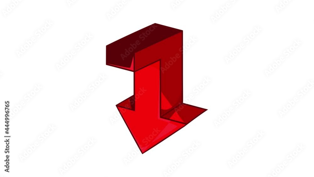 Red arrow icon animation cartoon best object isolated on white background Red arrow icon animation cartoon best object isolated on white background