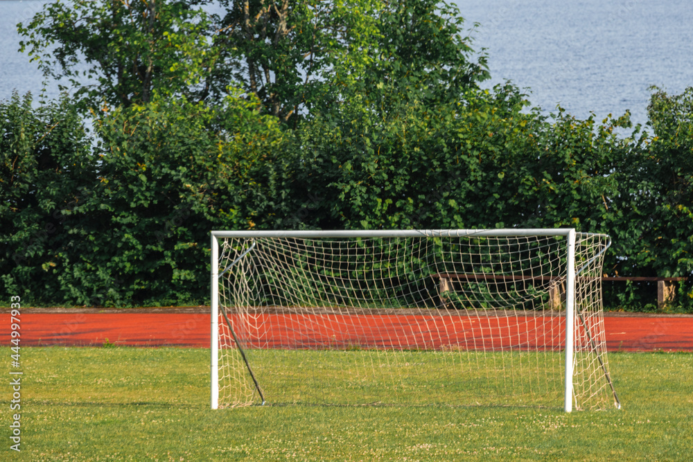 Fototapeta premium Football goal stadium sports outdoor