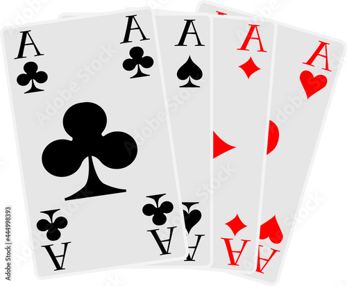 the four aces of poker cards
