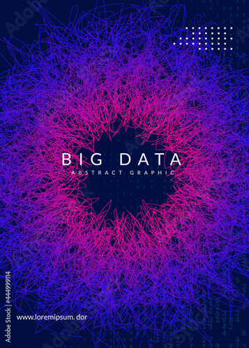 Digital technology abstract background. Artificial intelligence, deep learning and big data concept.