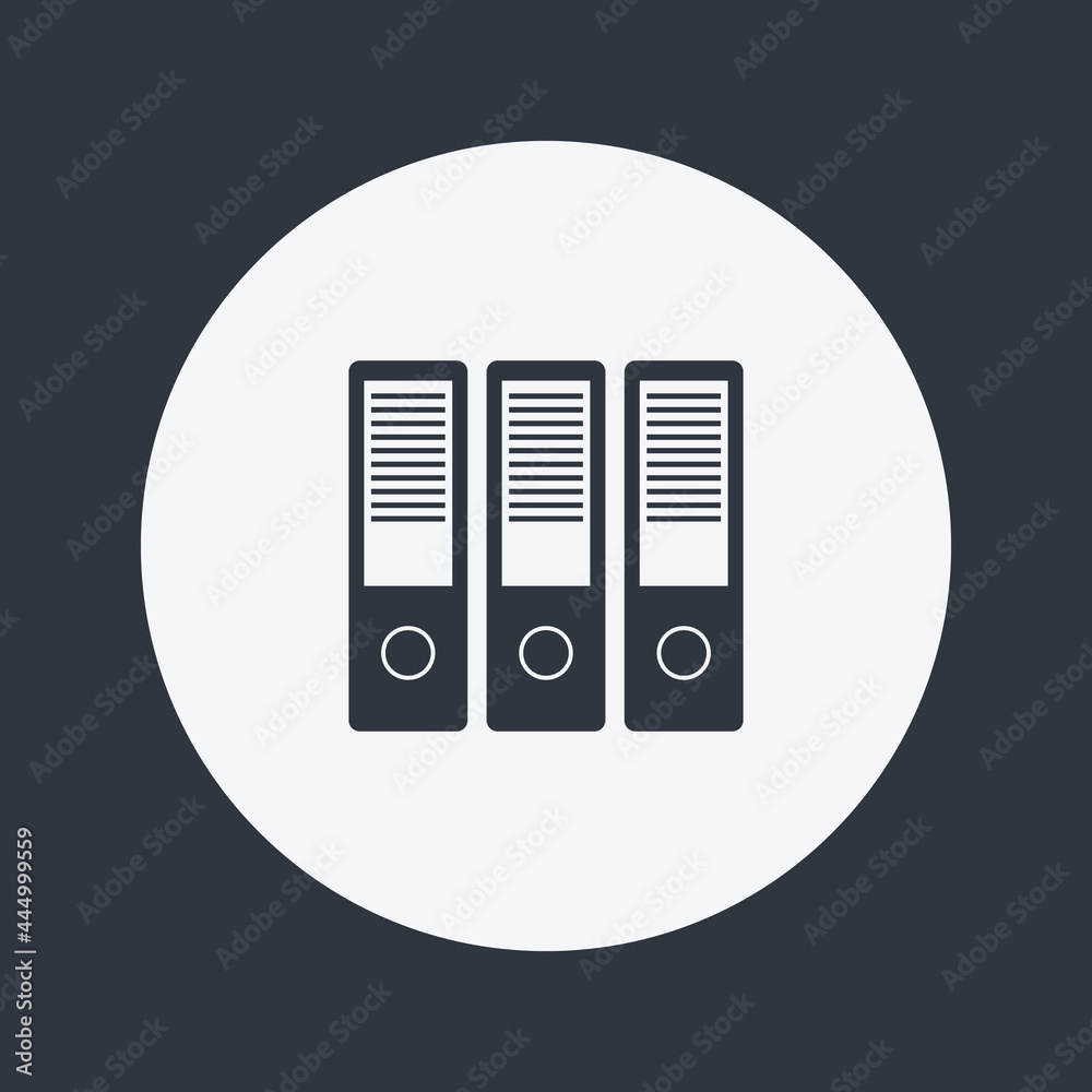 Folders icon in style flat Folders icon in style flat