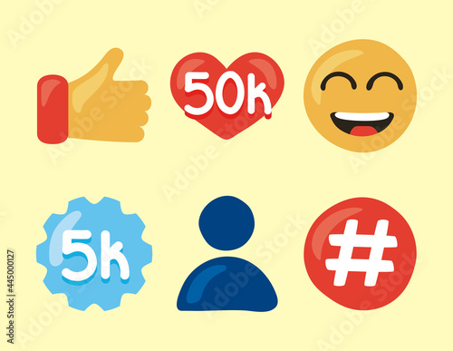 six followers icons