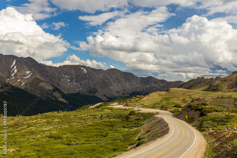 Scenic Panoramic View from Loveland Pass, Colorado