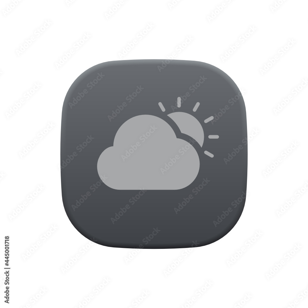 Mostly Cloudy - Sticker