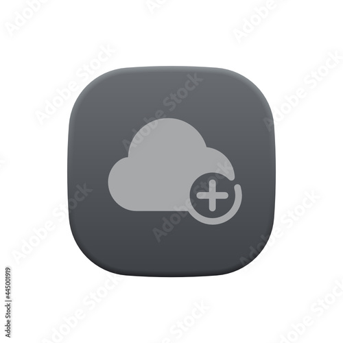 Add Cloud - Sticker