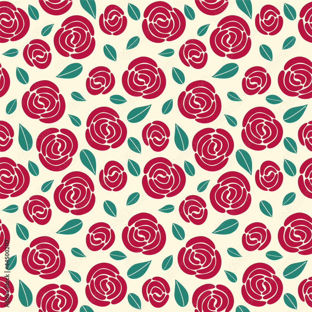 seamless pattern with roses seamless pattern with roses