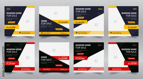 Elegant real estate, home for sale or Furniture social media post templates