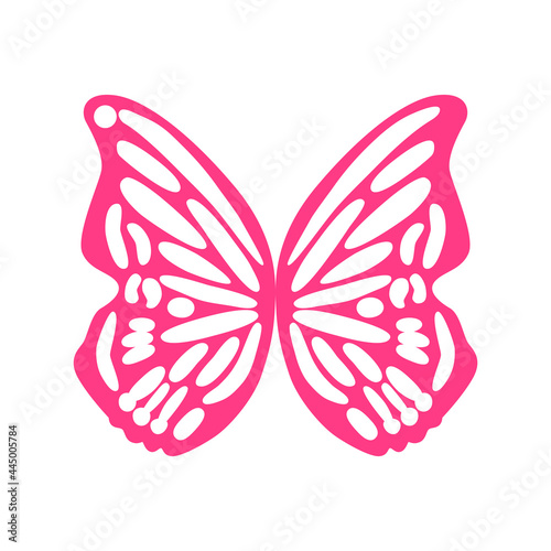 Butterflies spring, Easter black silhouettes. Earrings cut files templates on white background