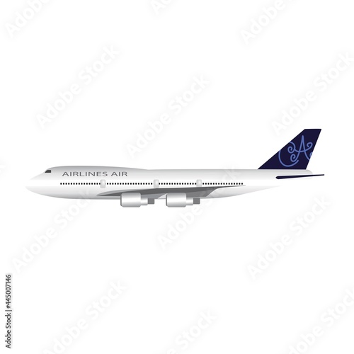Modern and attractive airplane illustration