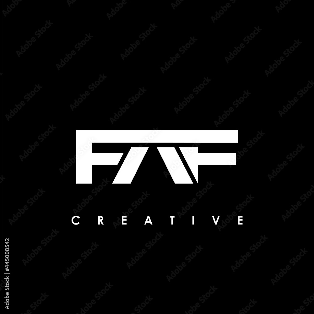 FAF Letter Initial Logo Design Template Vector Illustration