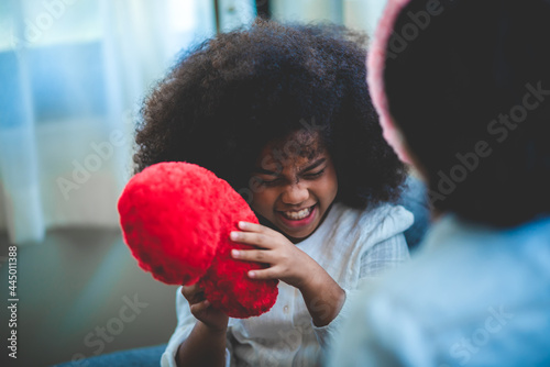 a happy little mixed afican...