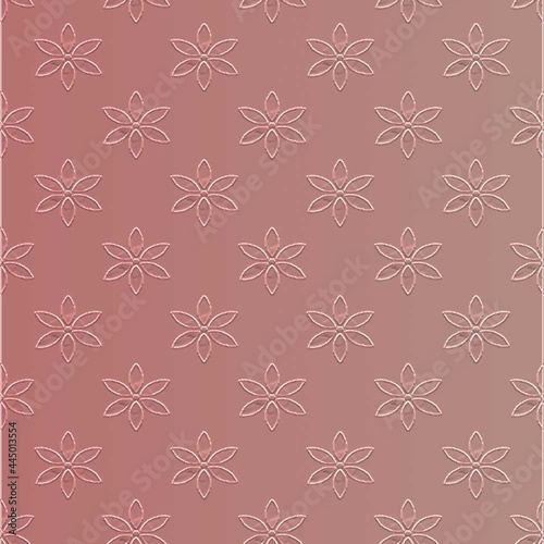solid color beige flowered pattern with gradient