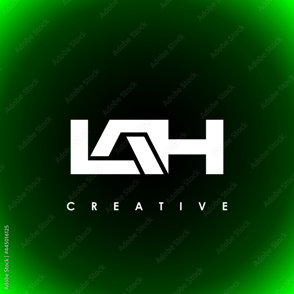 Obraz premium LAH Letter Initial Logo Design Template Vector Illustration