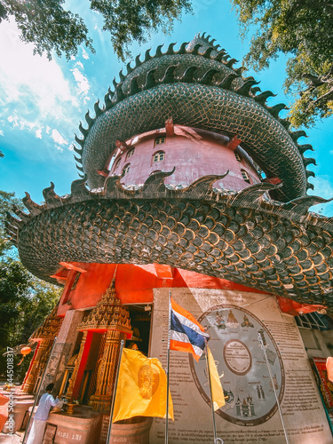 Dragon temple Wat Samphran in Nakhon Pathom, Thailand photo