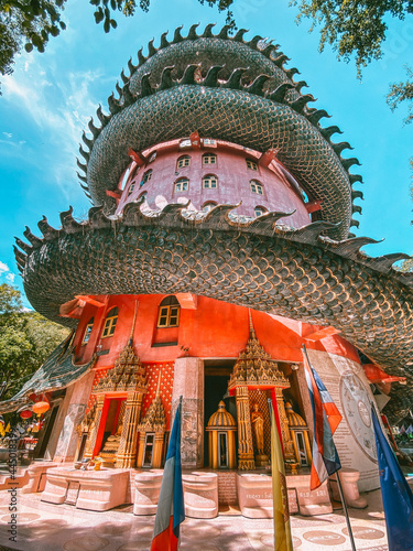 Dragon temple Wat Samphran in Nakhon Pathom, Thailand photo