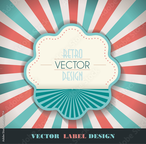 Vector sign design on vintage faded background.