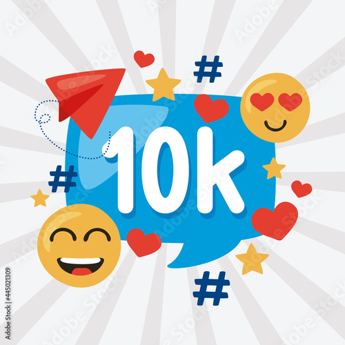 10k followers icons