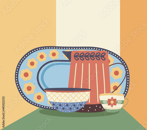 crockery dishes utensils