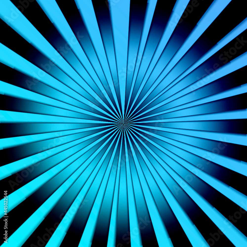 bright blue starbust geometric design