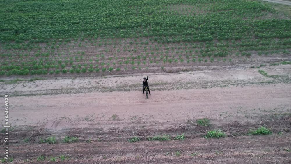 Top view from drone at country Top view from drone at country