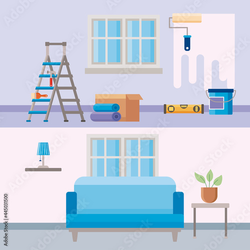 before and after repair