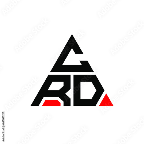 CRD triangle letter logo design with triangle shape. CRD triangle logo design monogram. CRD triangle vector logo template with red color. CRD triangular logo Simple, Elegant, and Luxurious Logo. CRD 