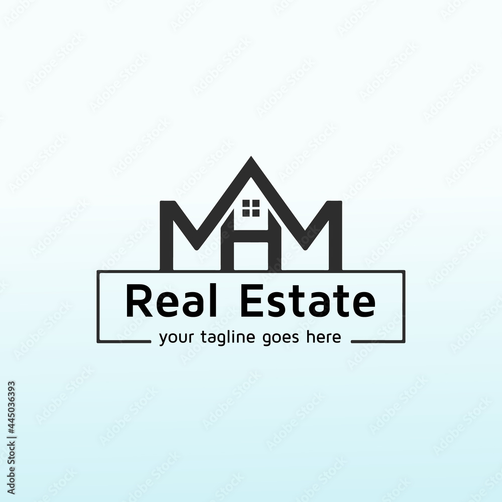 classy logo for property management company letter MHM classy logo for property management company letter MHM