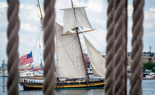 Sailing Ship in the Baltimore Inner Harbor