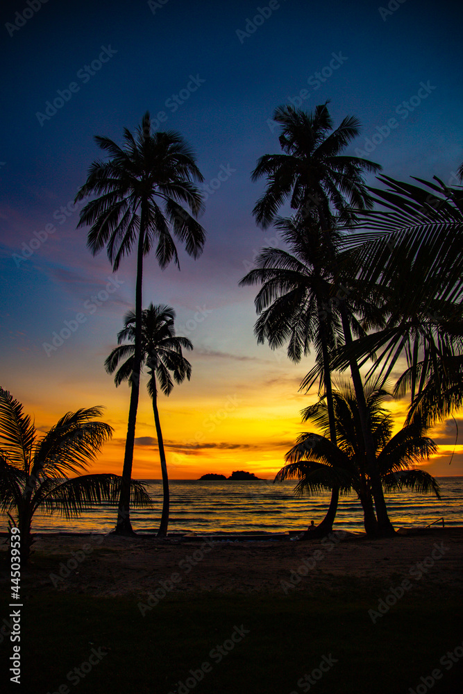 Klong Prao Beach during Sunset in koh Chang, Trat, Thailand Klong Prao Beach during Sunset in koh Chang, Trat, Thailand