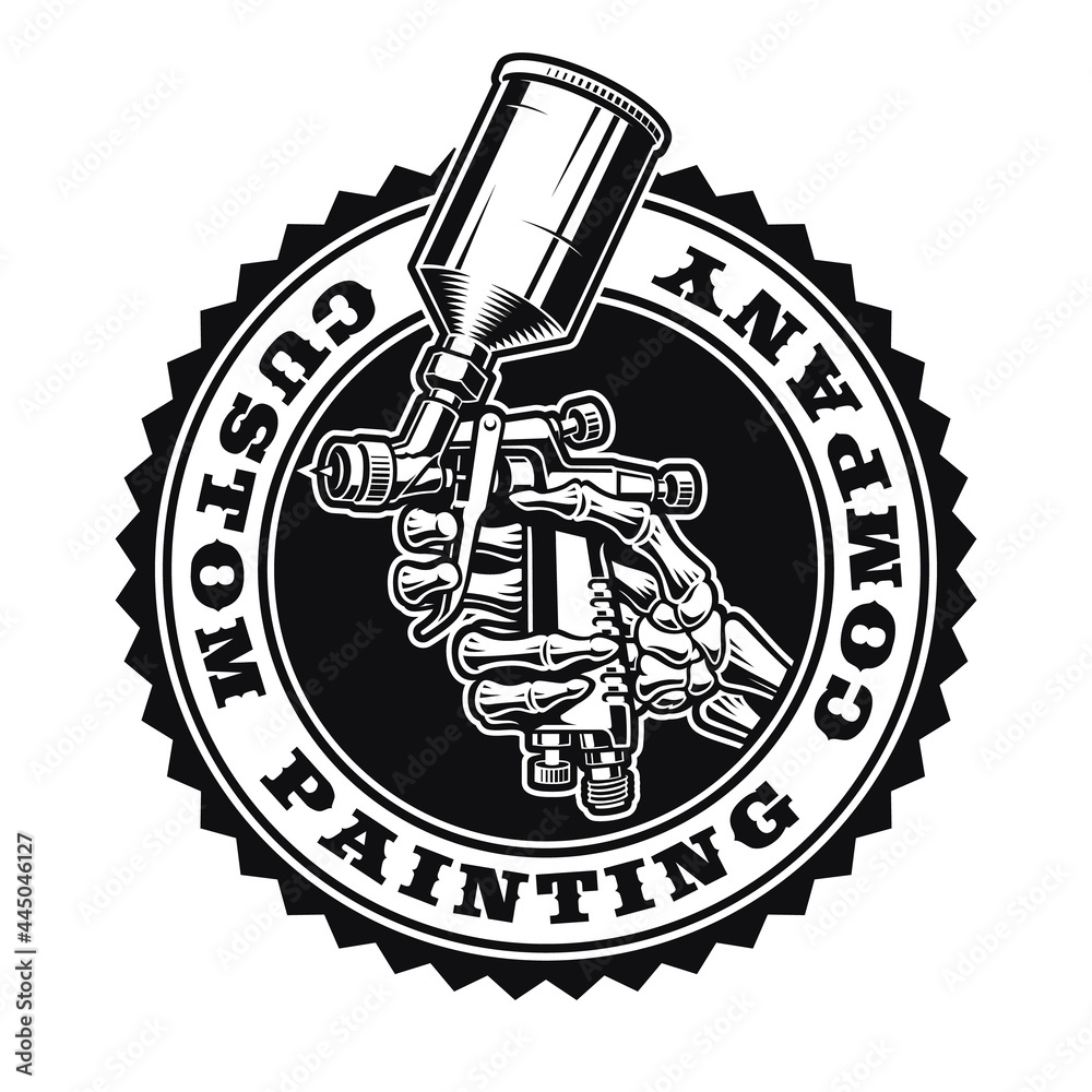 Ταπετσαρία A vintage logo template for a car painting theme