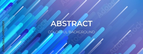 Blue colorful geometric background. Dynamic shapes composition. Line trendy gradient abstract background. Lines composed of glowing backgrounds