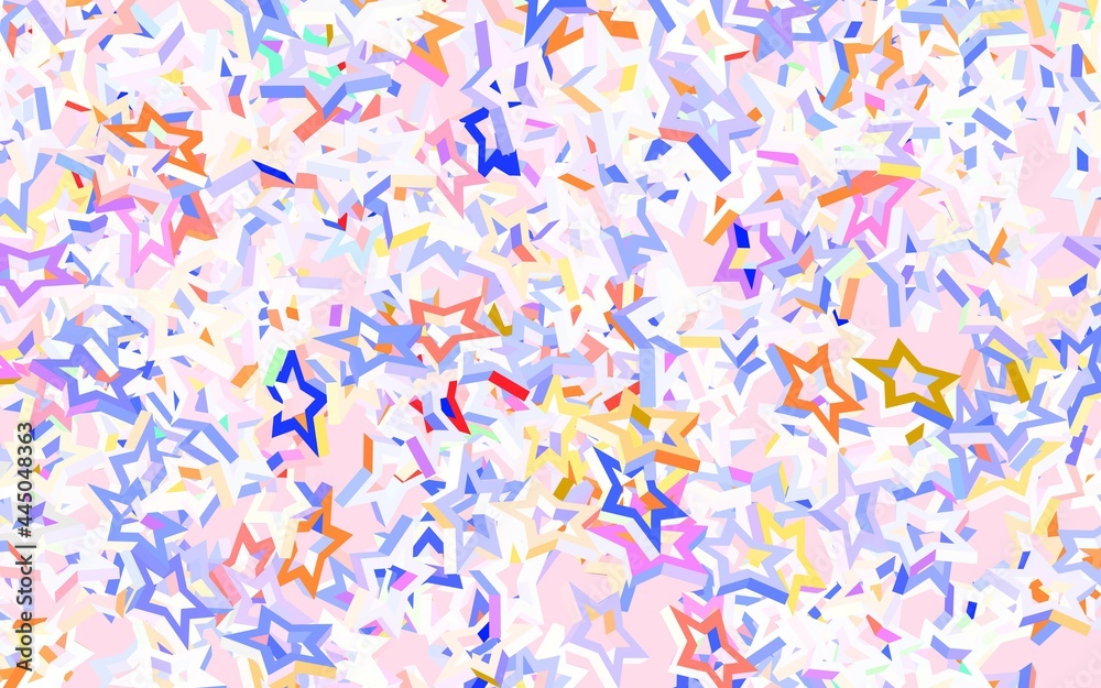 Light Blue, Red vector template with sky stars. Light Blue, Red vector template with sky stars.