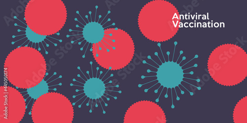 Vaccination. Vector illustration. Simple, fun, background pictures about vaccine action, immunity, health.