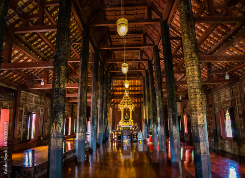 Wat Yai Suwannaram temple with green emerald buddha in Phetchaburi, Thailand © pierrick