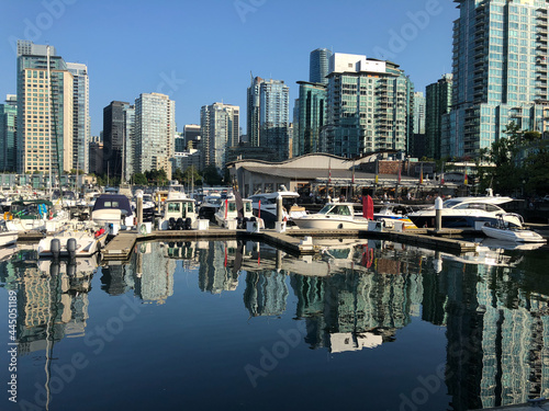 Coal Harbor in a Beautiful Sunny Summer Day
