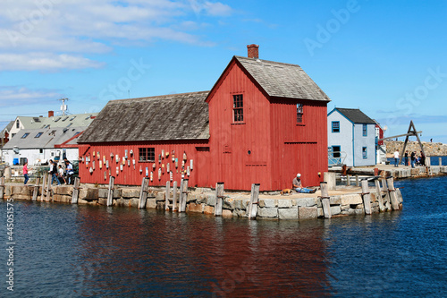 Harbor building at Rockport, Massachusetts photo
