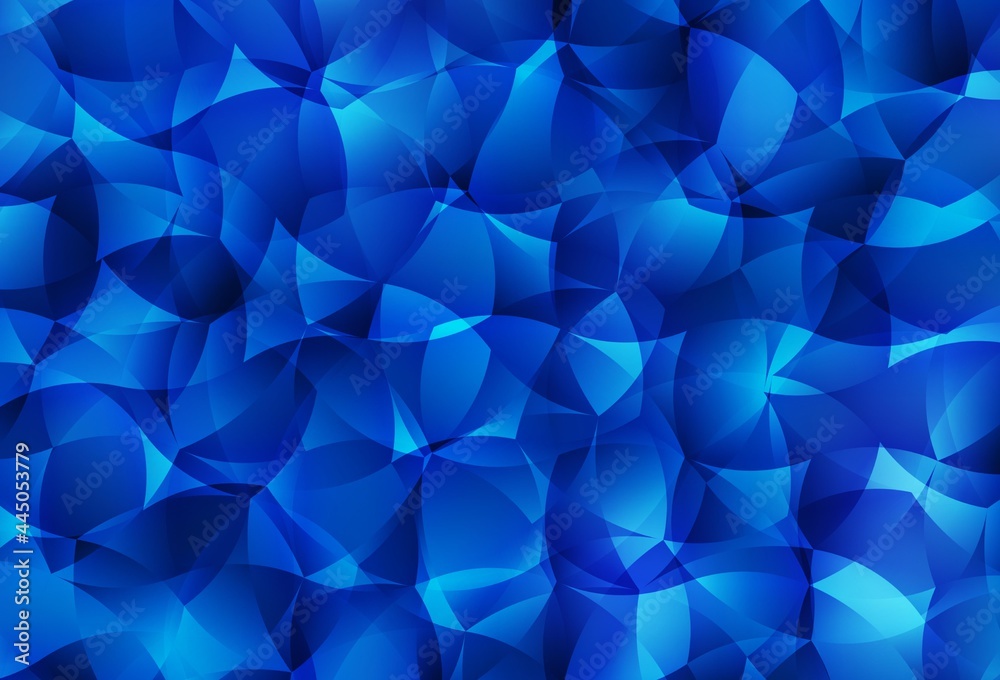 Obraz premium Light BLUE vector polygonal background.