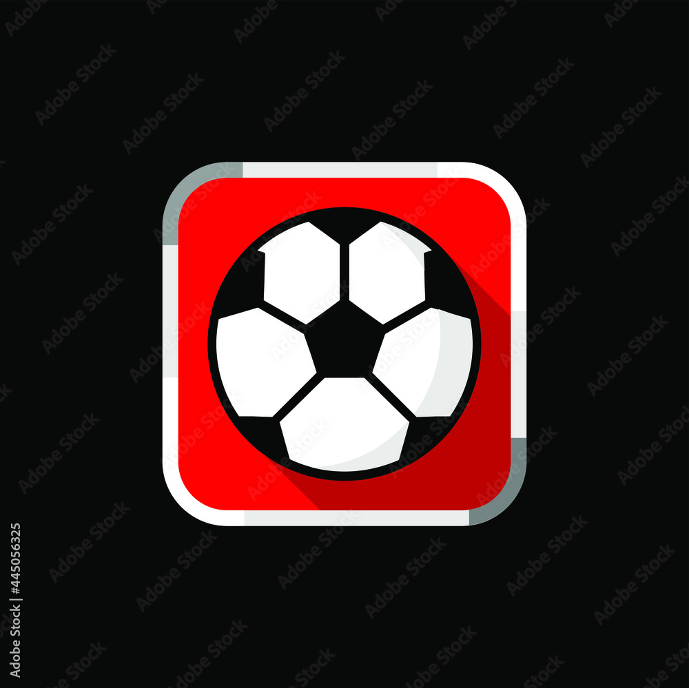 soccer ball icon football app vector design template