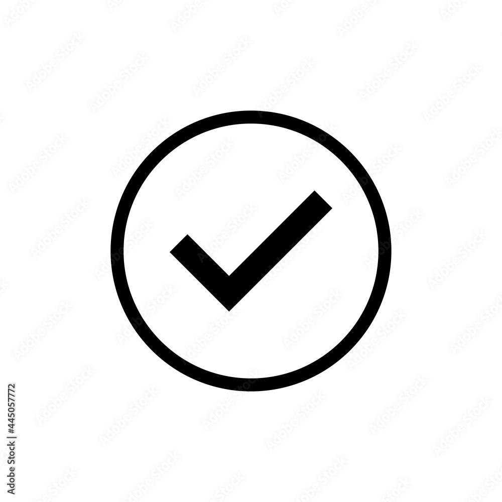Check mark vector. Check mark icon. Tick mark symbol vector Check mark vector. Check mark icon. Tick mark symbol vector