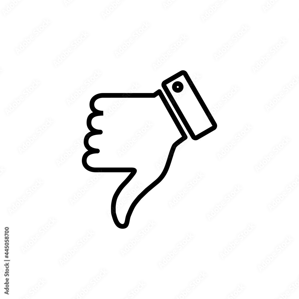 Dislike icon. Thumbs down sign and symbol. Hand dislike Dislike icon. Thumbs down sign and symbol. Hand dislike