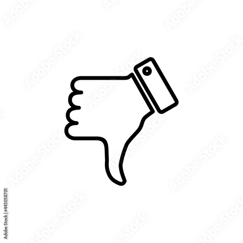 Dislike icon. Thumbs down sign and symbol. Hand dislike
