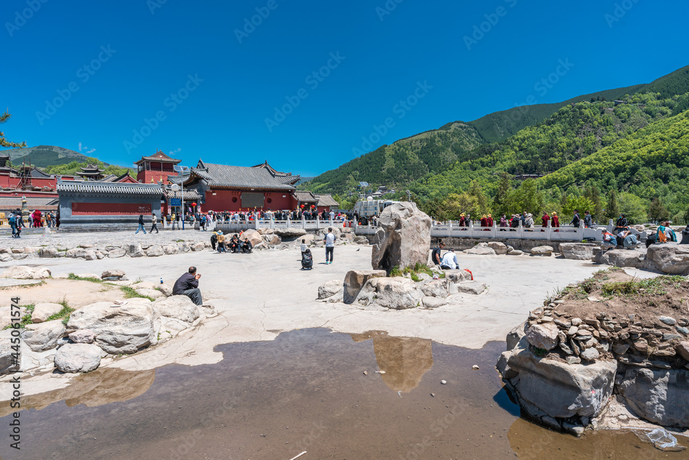 The famous Wuye Temple  in Wutai Mountain, Shanxi Province, China