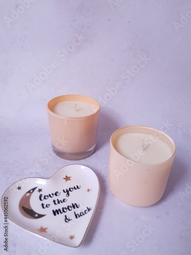 heart shaped candle