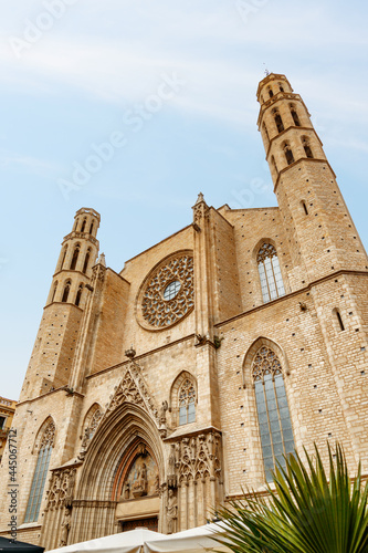 Photography View of Basilica de Santa Maria del Mar, Barcelona, Spain