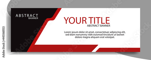 Elegant red web banners of standard sizes for sale. Design template vector © sobahus surur