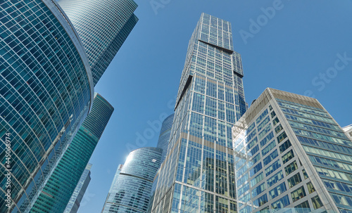 scyscrapers from moscow city business center