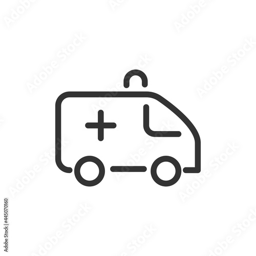 Ambulance line icon in trendy style.