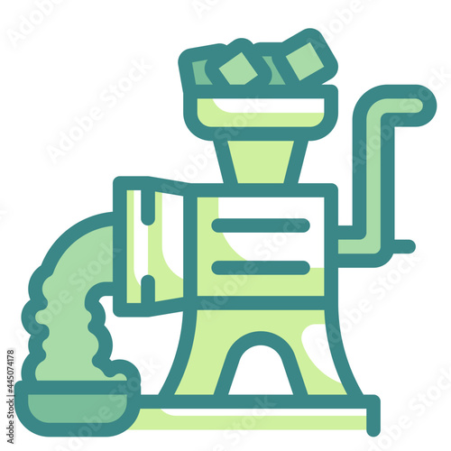 grinder blue line icon