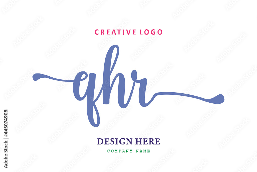 QHR lettering logo is simple, easy to understand and authoritative